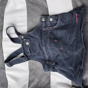 Baby Phat denim style baby girls overalls size 6-9m
